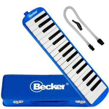 Imagem de Escaleta melódica becker 32 teclas me-32 c/ estojo azul 30005 - RONSAN