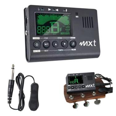 Imagem de Metrônomo E Afinador Digital Cromático Para Guitarra Baixo Violino Mxt