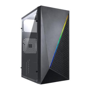 Imagem de Gabinete Gamer Vinik Murk Preto Mid Tower Lateral Acrilico ATX Micro A