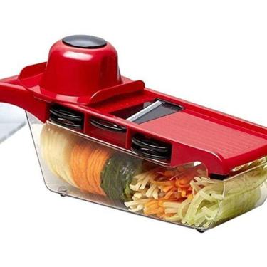 Imagem de Mandoline Slicer Nicer Fatiador Cortador De Legumes 6 Em 1