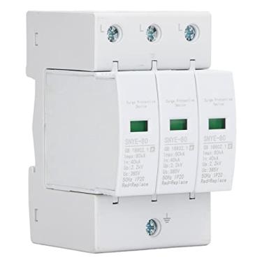 Imagem de Protetor de Tensão Residencial, Dispositivo de Proteção contra Surtos de Resistência à Corrosão 80KA para Equipamentos Elétricos (3P 385V)