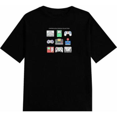 Imagem de Camiseta Gamer Camisa Video Game Controle Geek Nerd Preta Branca - Bro