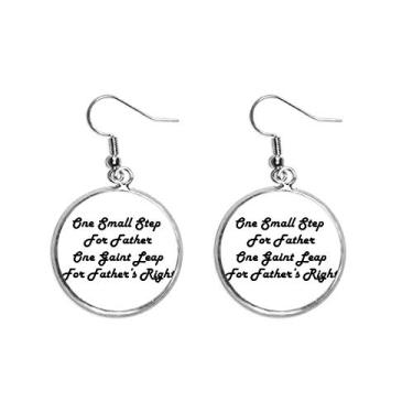 Imagem de Brinco feminino com citação de festival, pequeno passo, pingente de prata