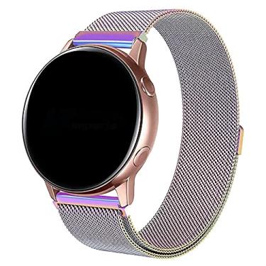 Imagem de Pulseira 20mm Magnética Milanese compatível com Galaxy Watch Active 1 e 2 - Galaxy Watch 3 41mm - Galaxy Watch 42mm - Amazfit GTR 42mm - Amazfit GTS - Marca LTIMPORTS (Mosaico)