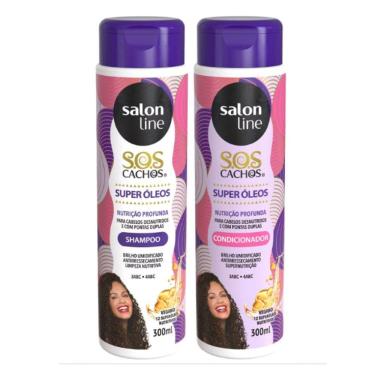 Imagem de Shampoo + Condicionador Salon Line Sos Cachos Super Óleos Nutrição Profunda 300Ml