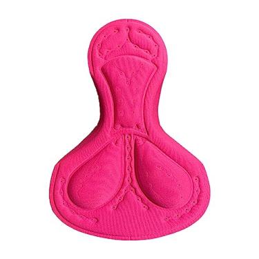 Imagem de Amagogo Almofada de shorts de ciclismo, almofada de ciclismo Shorts de bicicleta acolchoados Almofada de assento de bicicleta para bicicleta, Rosa vermelha