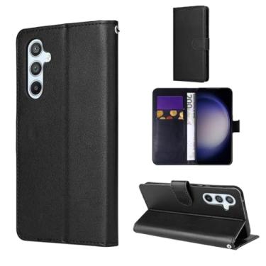 Imagem de Capa Capinha Carteira Preta Com Porta Cartão Compatível Com Samsung Galaxy S24, S24 Plus e S24 Ultra - (Hard Glass Store) (Samsung Galaxy S24 Ultra (6.8))