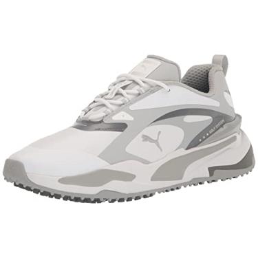 Imagem de PUMA Tênis de golfe masculino Gs-Fast, Puma Sha branco com cintura alta e silenciosa, 38