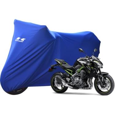 Imagem de Capa Para Moto Kawasaki Z 900 Alta Durabilidade Com Logo (Azul)