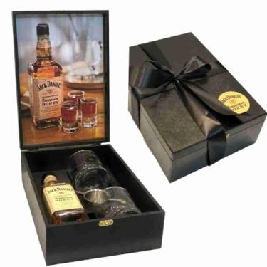 Imagem de Kit The Drink Whisky Mel 375 ml + 2 Copos + Dosador