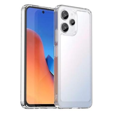 Imagem de Capa para Xiaomi Poco M6 Pro, botão de pressão flexível, capa transparente, anti-impressões digitais. Proteção total de 360° - transparente
