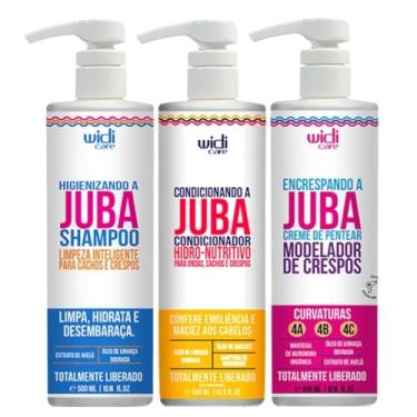 Imagem de Kit Juba Shampoo Condicionador E Encrespando A Juba Widi Care 500ml
