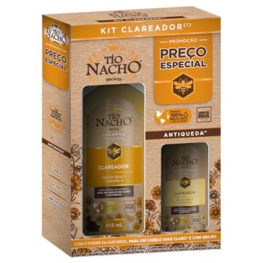 Imagem de Tio Nacho Kit Shampoo E Condicionador Clareador Com Geleia Real Antiqueda Para Cabelos Mais Macios E Nutridos - Tratamento Completo Para Todos Os Tipos De Cabelo - 415 Ml (2-Pack)