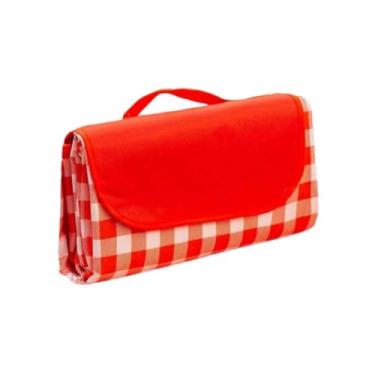 Imagem de Tapete Toalha Cobertor Para Piquenique Prova D'Água Ao Ar Livre Praia Acampamento Impermeável Dobrável Grande 2M X 2M (Vermelho)