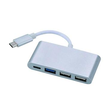 Imagem de Cabo Adaptador USB C Macho 1 X USB C + USB 3.0 e 2.0 Femea - NWT