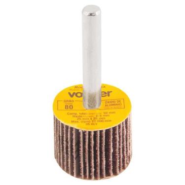 Imagem de Kit 6 Lixas Circular Roda Pg 25 X 20mm Grão 080 - Vonder