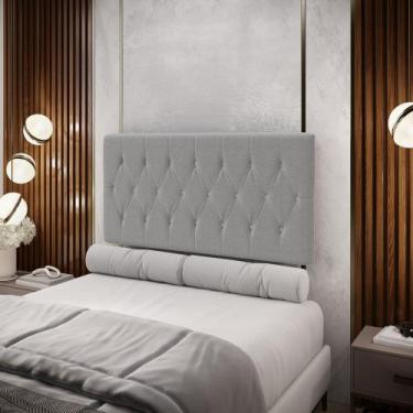 Imagem de Painel Centaurus 140 Bouclê Aradecor, Cinza, CASAL PADRãO