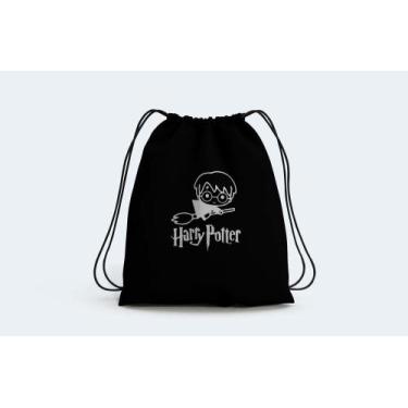 Imagem de Mochila Saco Game Neoprene Vassoura Harry Potter - Deluzz