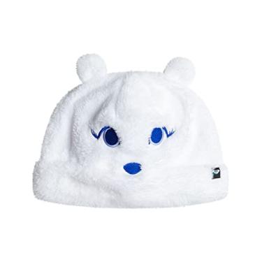 Imagem de Roxy Gorro de lua de neve para meninas pequenas, Branco brilhante, Tamanho Único