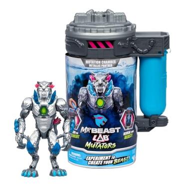 Imagem de MrBeast Lab Mutators, Mutate The Ultimate Beast Mutators. Perform The Experiment, Release a MrBeast Metallic Panther Action Figure. 3 to Collect!