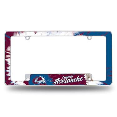 Imagem de Rico Industries NHL Colorado Avalanche Tie Dye 30,48 cm x 15,24 cm Moldura de placa automotiva para carro/caminhão/SUV