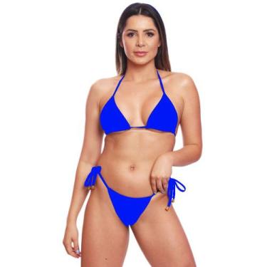 Imagem de Biquini Cortininha de Amarrar Mulher Moda Praia Marquinha - Areia Trop