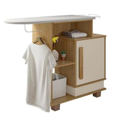 Imagem de Tábua de Passar Roupa Organizadora Havaí RV Móveis Cinamomo/Off White