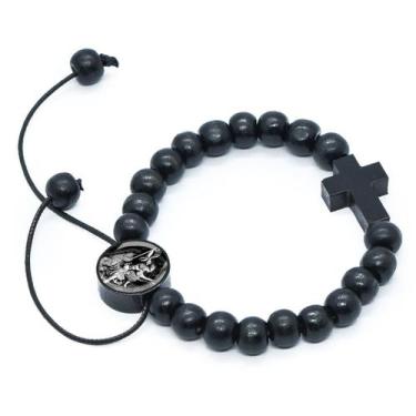 Imagem de Pulseira de São Miguel Arcanjo Preta - Zanato