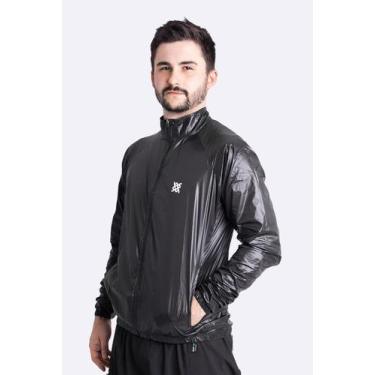 Imagem de Jaqueta Corta Vento para Corrida e Bike HUPI All Black, Preto, M