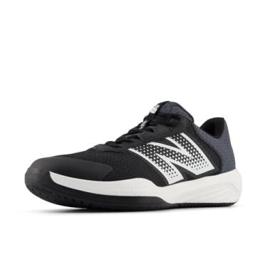 Imagem de New Balance Tênis masculino 696 V6, Preto/branco, 7.5 Wide