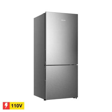 Imagem de REEMBALADO: Geladeira Hisense Botton RB-52W Frost Free 397L Inox Look - 110V