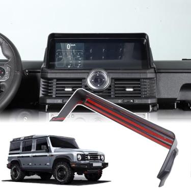 Imagem de Bekantogy Capa de proteção antirreflexo para exibição de carro compatível com INEOS Grenadier 2022-2025 ABS GPS Navigation Sunshade Cover Screen Sun Hood Shield in-Dash Visor antirreflexo acessórios