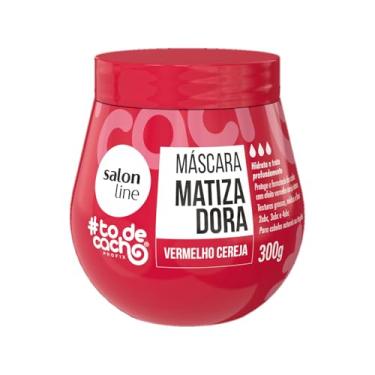 Imagem de Salon Line, Máscara Matizadora #TodeCacho, Vermelho Cereja, Vegano - Para Cabelos Ondulados, Cacheados e Crespos, 300 g