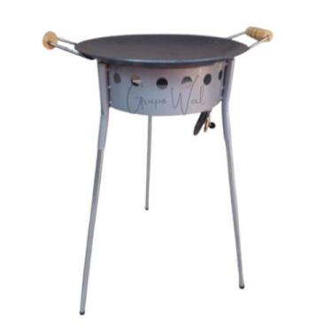 Imagem de Tacho Disco Arado Aço Reforçado Suporte Fogareiro E Tampa - Grupo Wal