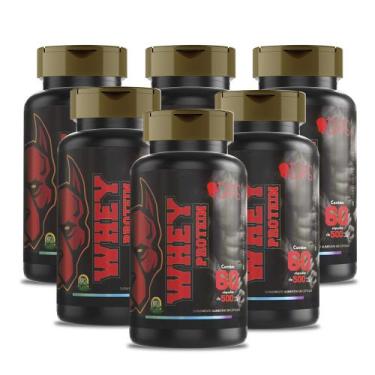 Imagem de Whey protein 500mg (60 cápsulas) +caps, 6 Unidade R$257,40