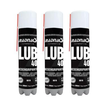 Imagem de Kit 3 Óleo Desengripante Lubrificante Spray Lub40 300ml - Radnaq
