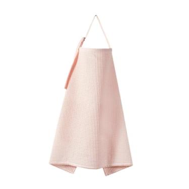 Imagem de Dynwave Encurso de enfermagem para a mãe coberta de cobertor de cobertor embrulhada com alça de pescoço ajustável Aventning Aventn Baby AmitleFeeding Tampa, Rosa