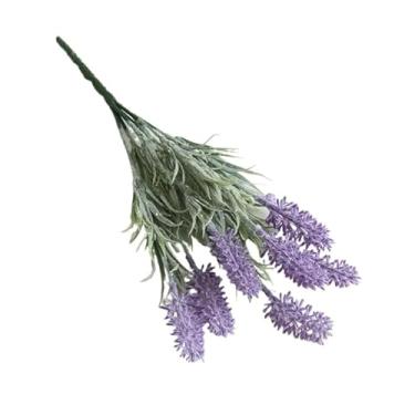 Imagem de kit 4 ramos lavanda flor roxa artificial decoração arranjo