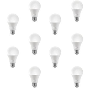 Imagem de kit Bulbo 15W 4000K Automática - Brilia - com 10 lâmpadas, 12W/4000k(n