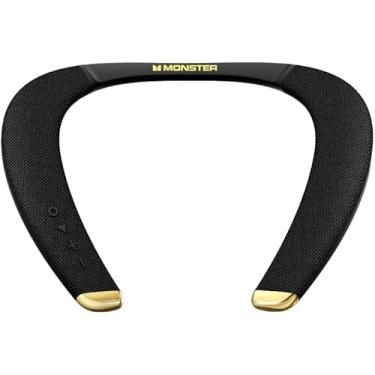 Imagem de Monster Boomerang Petite Neckband, Alto-falante Bluetooth 5.0, Som Estéreo 3D, À Prova D'água, 15 Horas De Duração, Preto