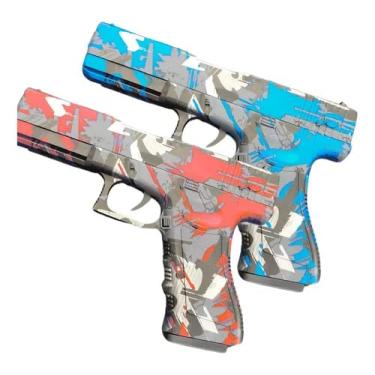 Imagem de Pistola de Brinquedo com Dardos e Cápsula (Vermelha)