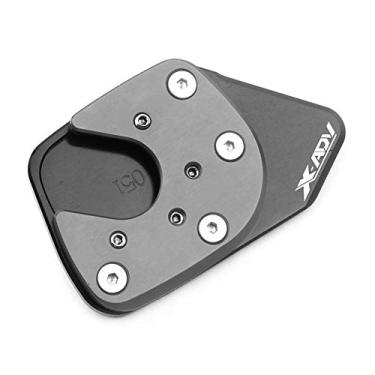 Imagem de Acc-Creativity Suporte de pé de motocicleta com ampliador lateral para placa de extensão compatível com Honda X-ADV750 NC750X 17-20 (titânio)