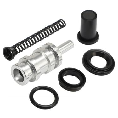 Imagem de EVRBUL Kit de reconstrução de cilindro mestre dianteiro de furo de 11/40.6 cm compatível com Harley Davidson Dyna Electra Glide Road Glide Road King Sportster 883 Street Glide Tour Glide Sportster