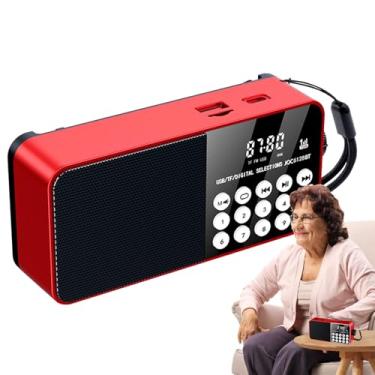 Imagem de Rádios Portáteis AM FM | Rádio Digital com Bateria Recarregável | Lanterna de Emergência, Saída para Fones e Acessório para Camping em Ambientes Internos, Externos e Casa