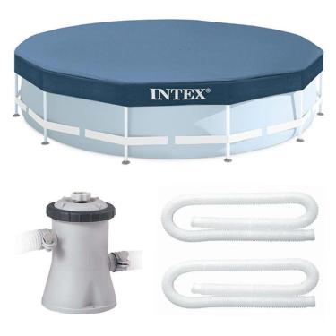 Imagem de Kit Filtro 2.006 Litros-hora 110v E Capa 366 Estrutural Intex