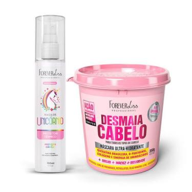 Imagem de Kit Máscara Desmaia Cabelo 350g com Magia de Unicórnio - FOREVER LISS
