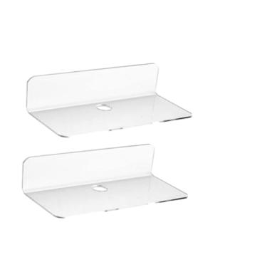 Imagem de Ioensy Prateleiras flutuantes para decoração, armazenamento, prateleiras de parede modernas para bonecos de ação, sala de estar, banheiro, quarto, escritório, Claro