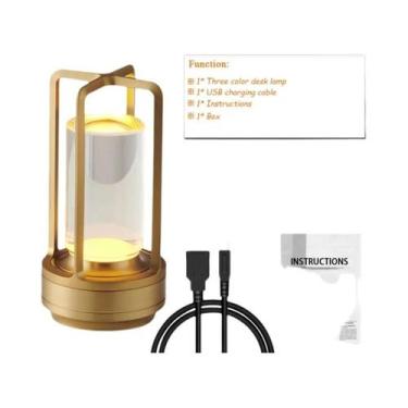 Imagem de Candeeiro De Mesa Recarregável Com Toque Luz Noturna Destacável Para D