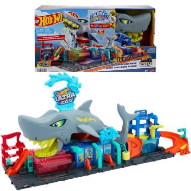 Imagem de Pista Hot Wheels Lava Rápido Mega Tubarão City HTN82