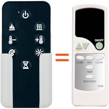 Imagem de Controle remoto de substituição para lareira elétrica Dimplex 6700520200RP BLF5051 BLF7451-AU Prism 74 BLF7451 BLF3451-AU Prism 34 BLF3451 BLF5051-EU Prism 50 BLF5051 DWF5251 2B DWF3 651 6908492100